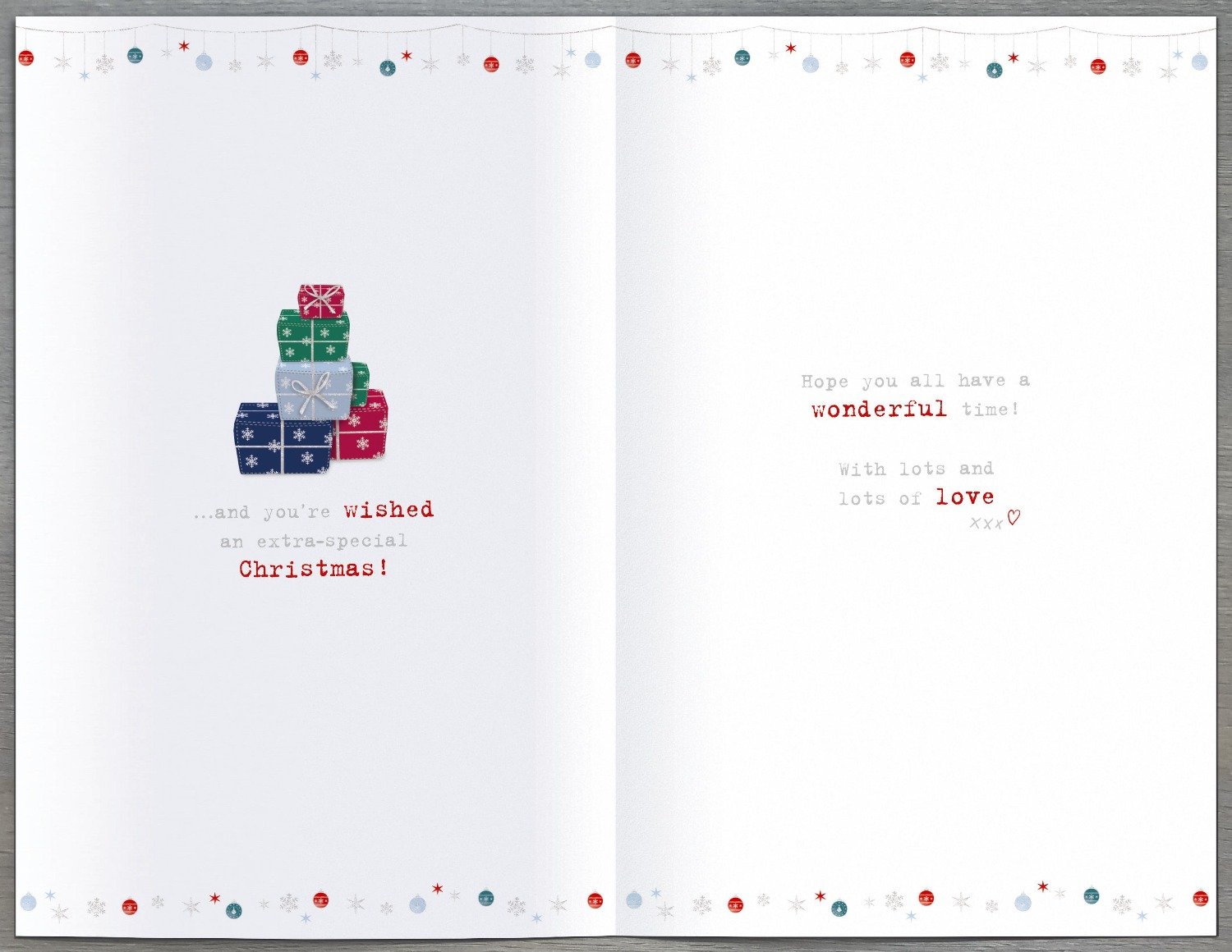 Sister, Brother In Law And Family Christmas Card