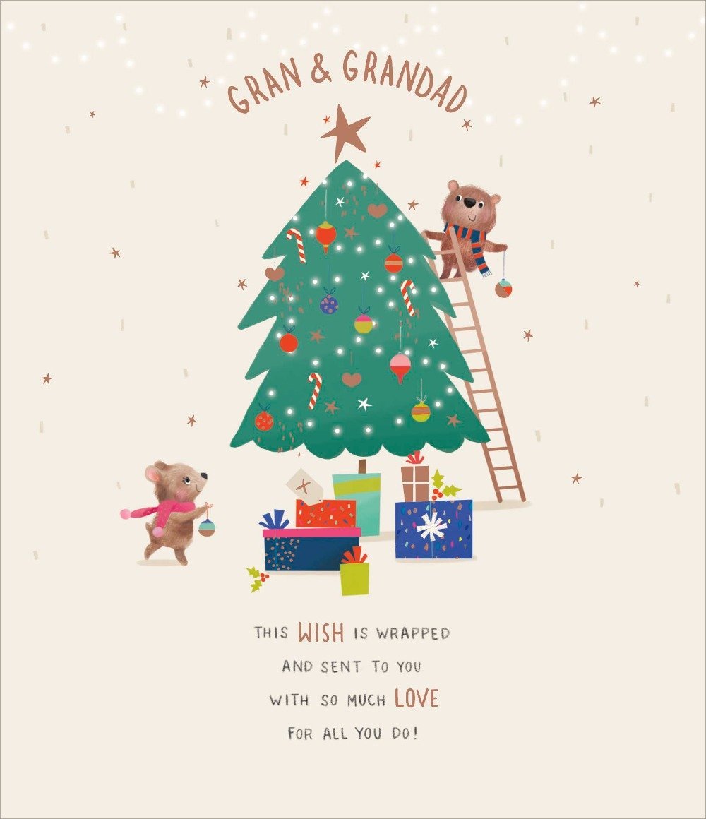 Gran And Grandad Christmas Card