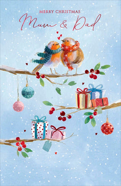 Mum And Dad Christmas Card