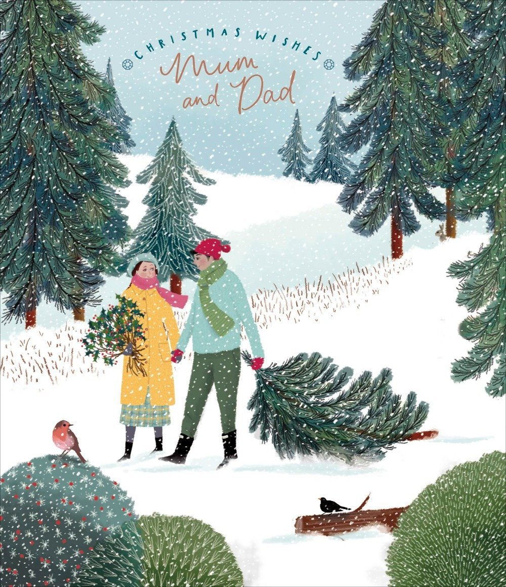Mum And Dad Christmas Card