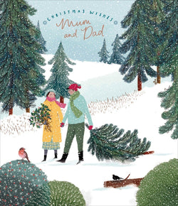 Mum And Dad Christmas Card