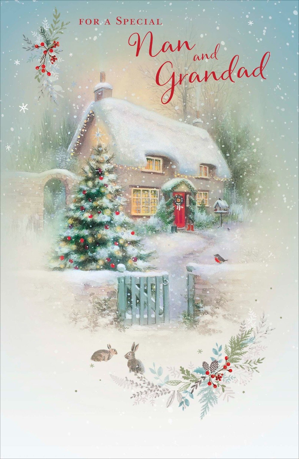 Nana And Grandad Christmas Card