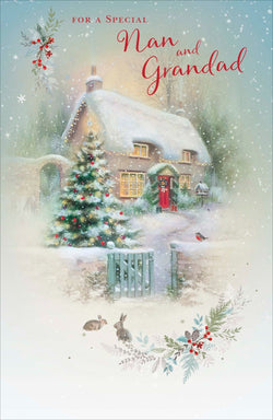 Nana And Grandad Christmas Card