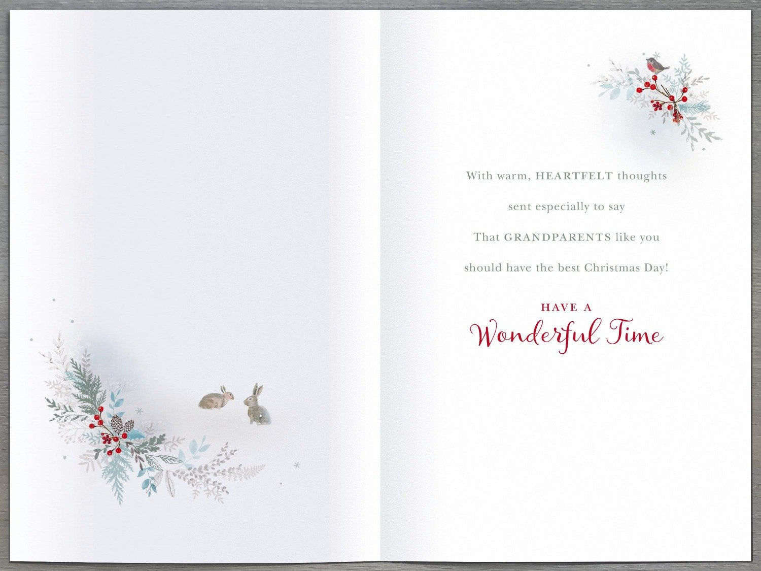 Nana And Grandad Christmas Card