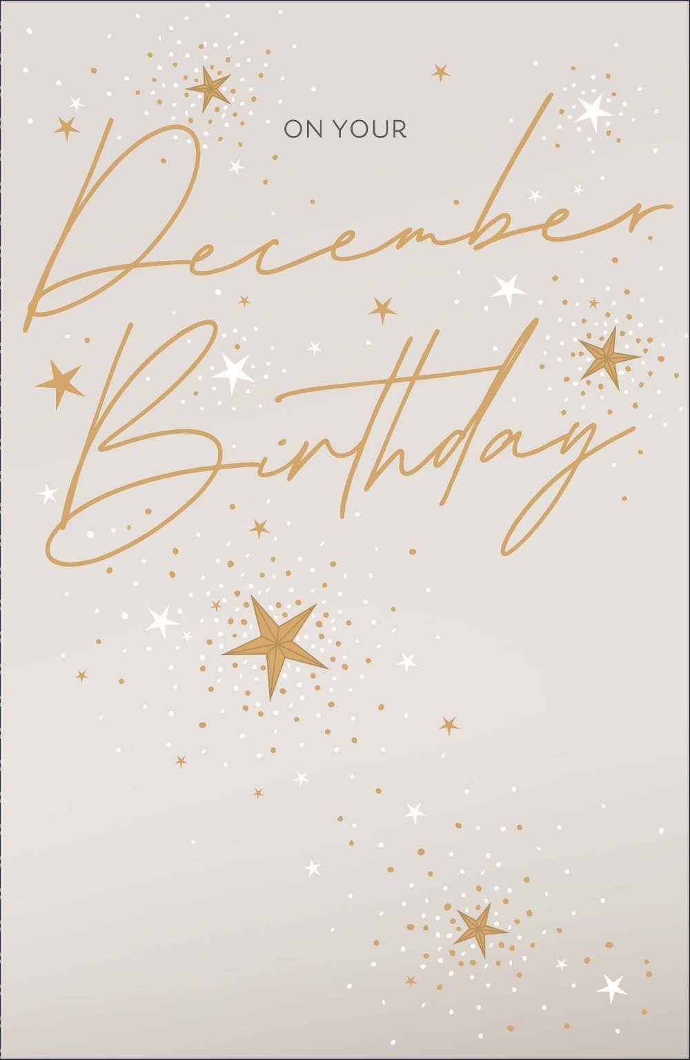 December Birthday Christmas Card