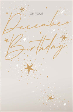 December Birthday Christmas Card