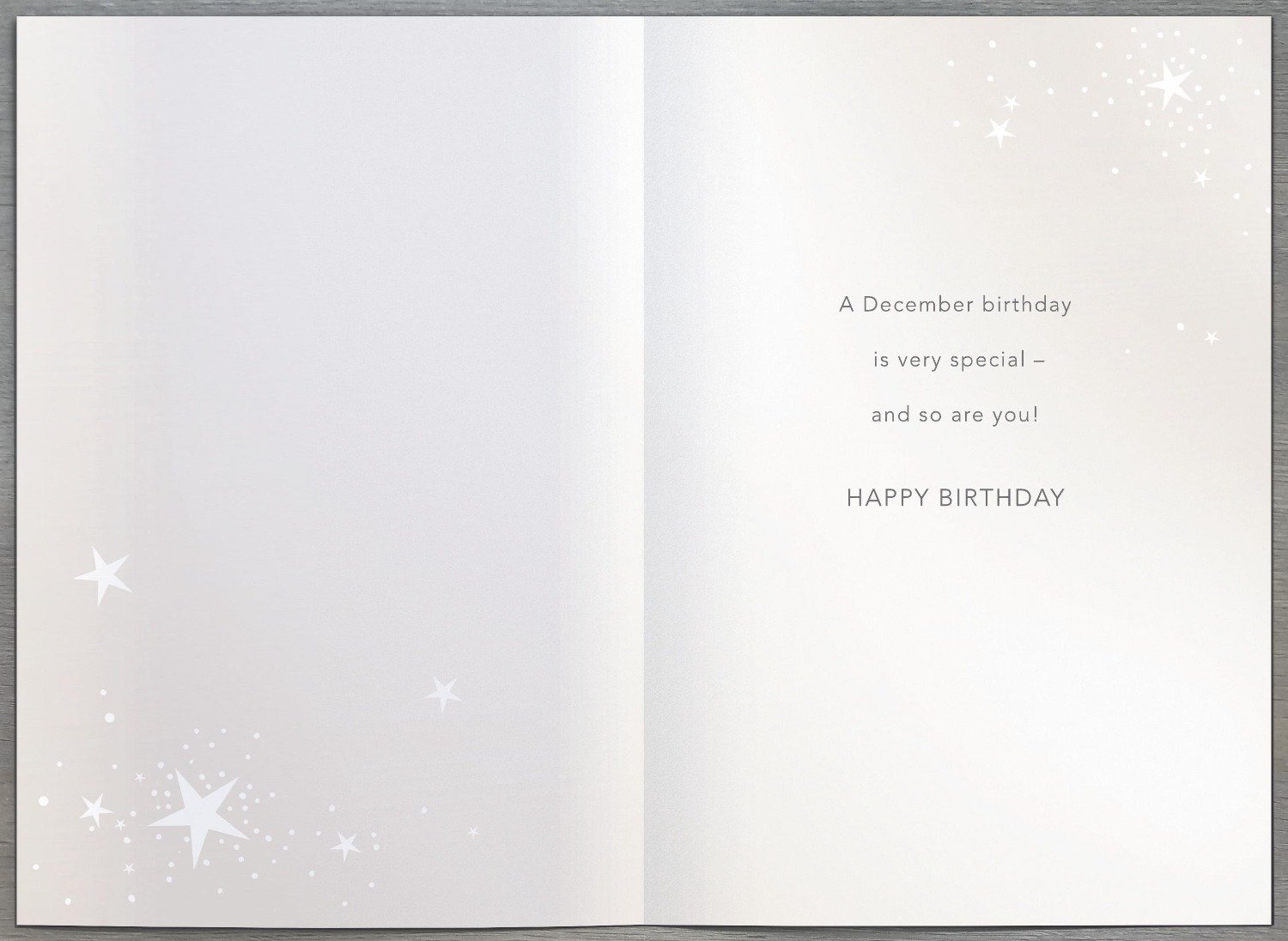 December Birthday Christmas Card