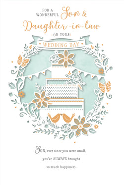 Wedding Card - Son & Daughter In Law