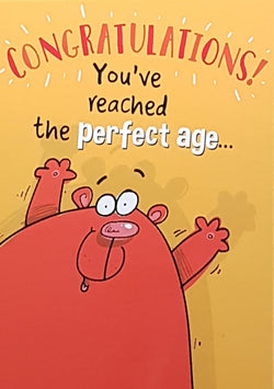 Birthday Card - Reached The Perfect Age