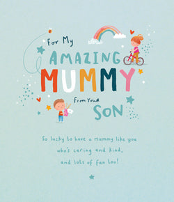 Mummy From Son Mothers Day Card - Caring Kind Fun Too