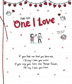 One I Love Valentines Day Card