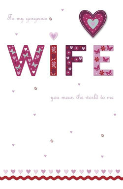 Wife Valentines Day Card 