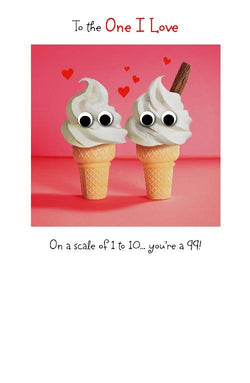 One I Love Valentines Day Card