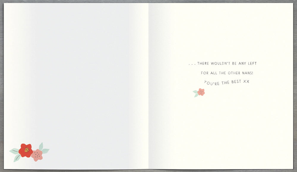 Nan Mothers Day Card - Picked Flower Reason