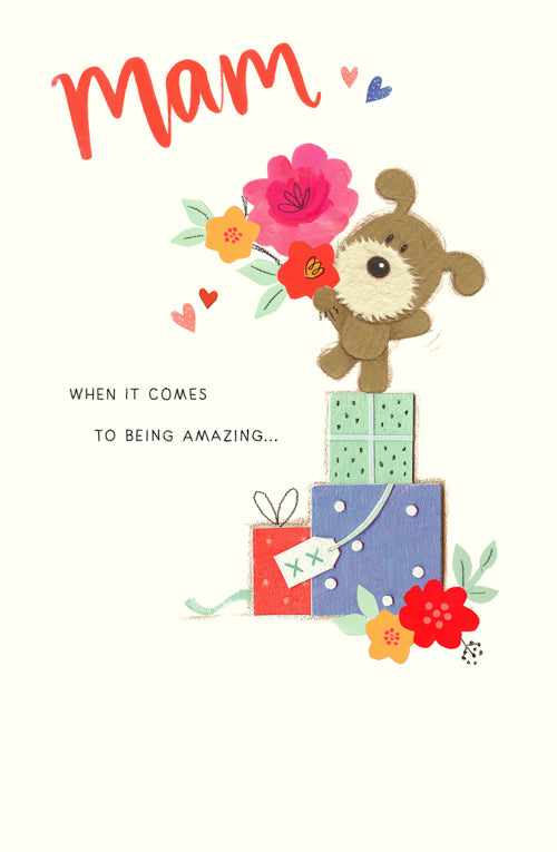 Mam Mothers Day Card - When It Comes To Being Amazing