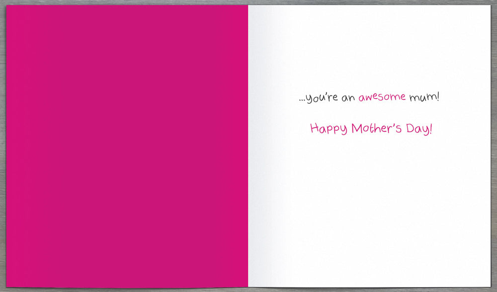 Mum Mothers Day Card -  No Matter How You Look At It / Baby in Blue Diaper