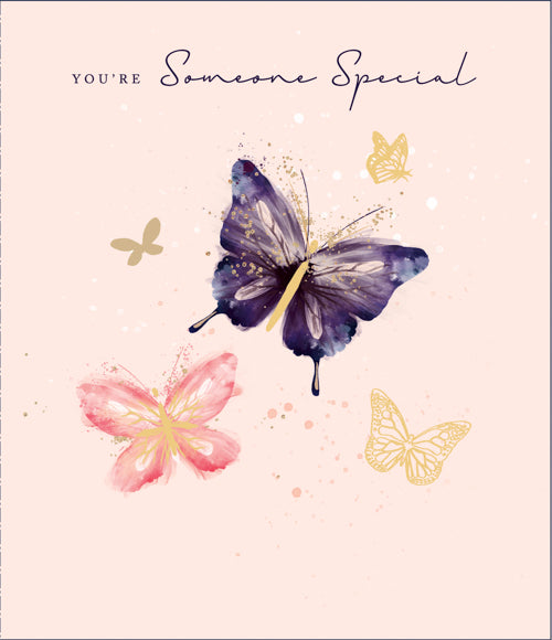 Someone Special Mothers Day Card - Five Lovely Butterflies