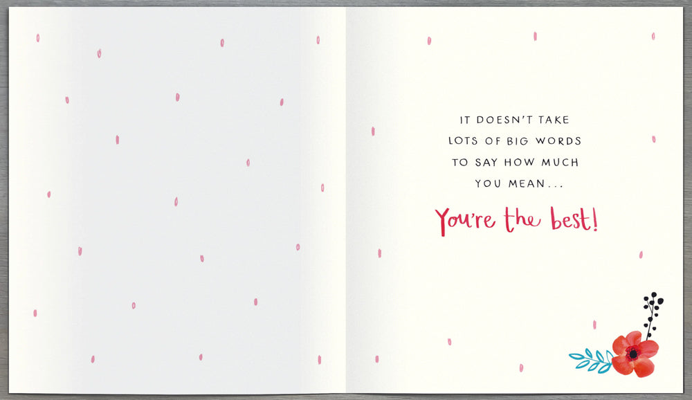 General Mothers Day Card - Cute Dog Holding Vase