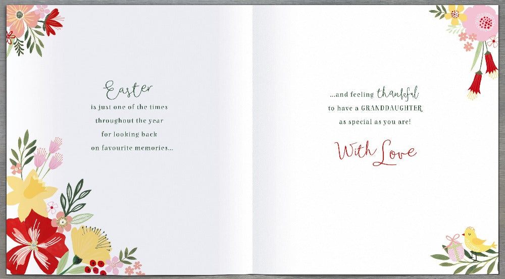 Granddaughter Easter Card 