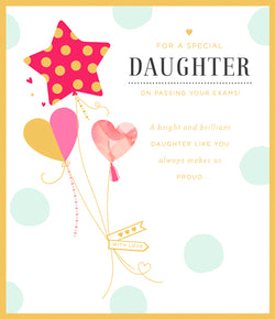 Graduation Card Daughter - Exam