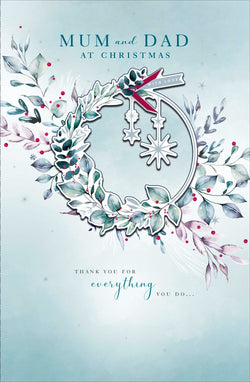 Mum And Dad Christmas Card