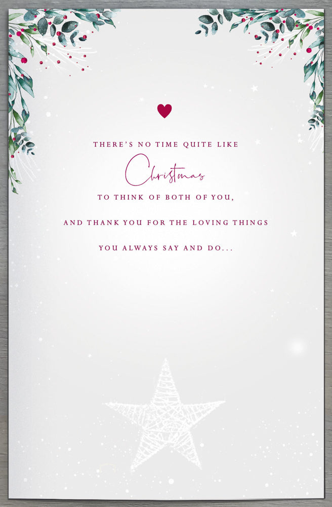 Mum And Dad Christmas Card