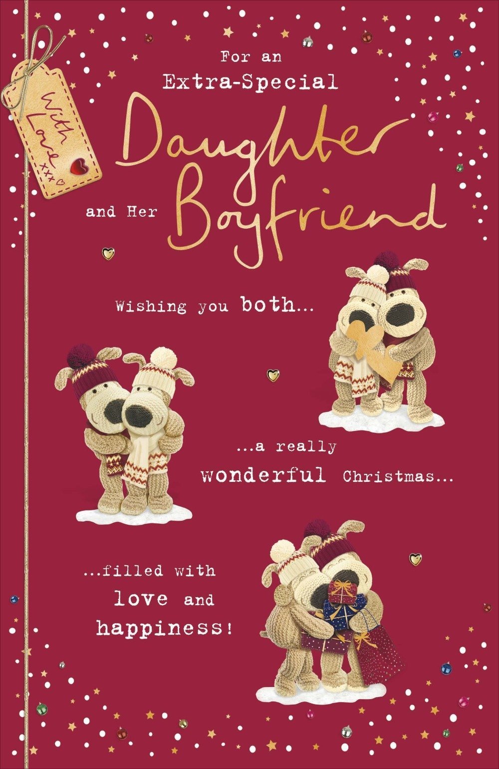 Daughter And Boyfriend Christmas Card