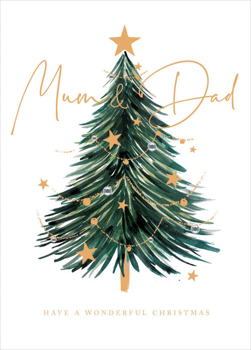 Mum And Dad Christmas Card