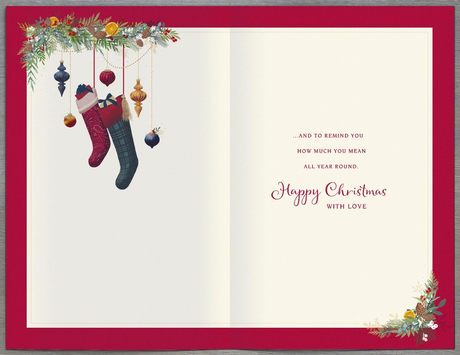 Thinking Of You Christmas Card