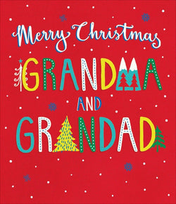 Grandma And Grandad Christmas Card