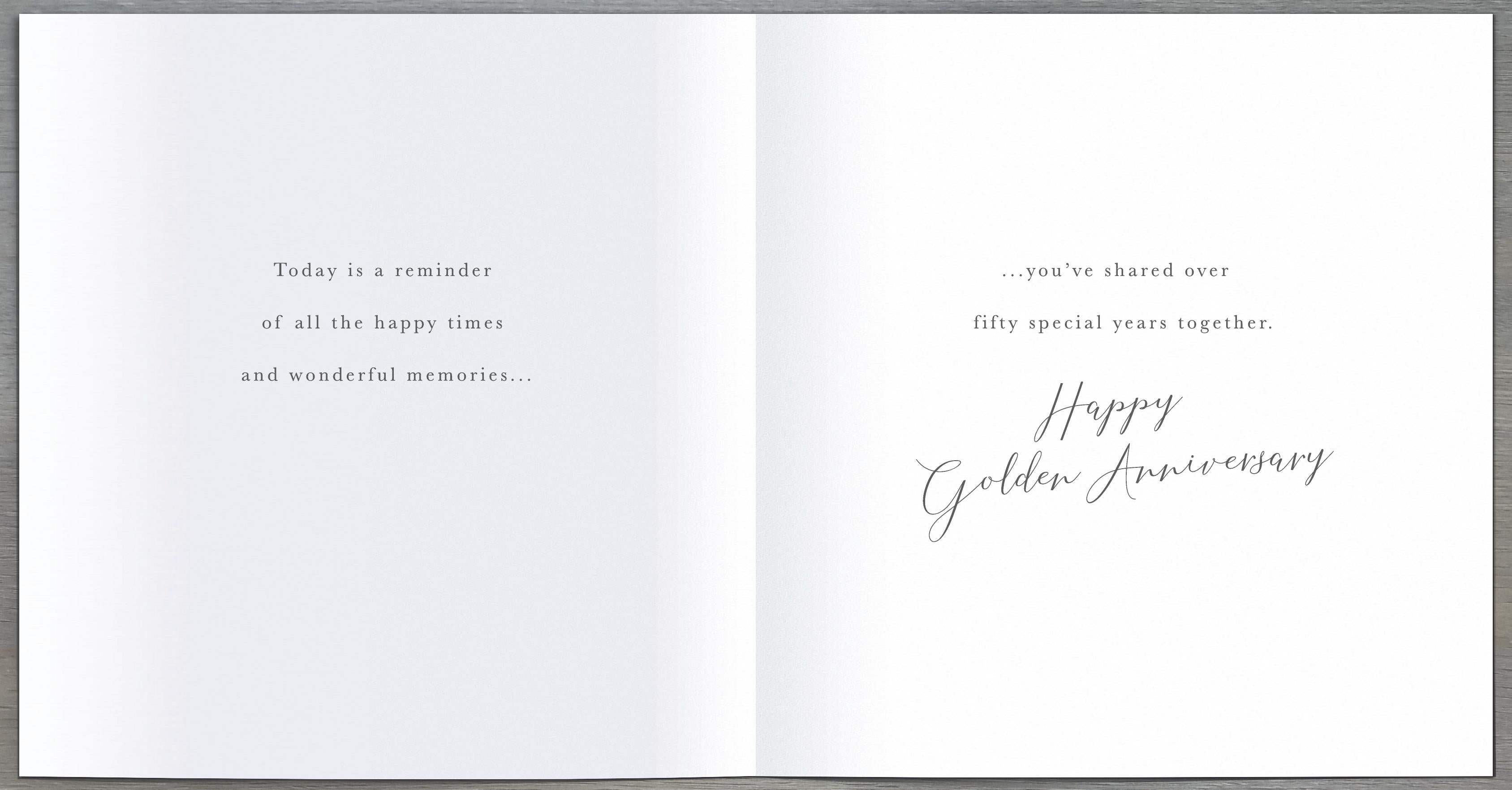 50th Anniversary Card - General