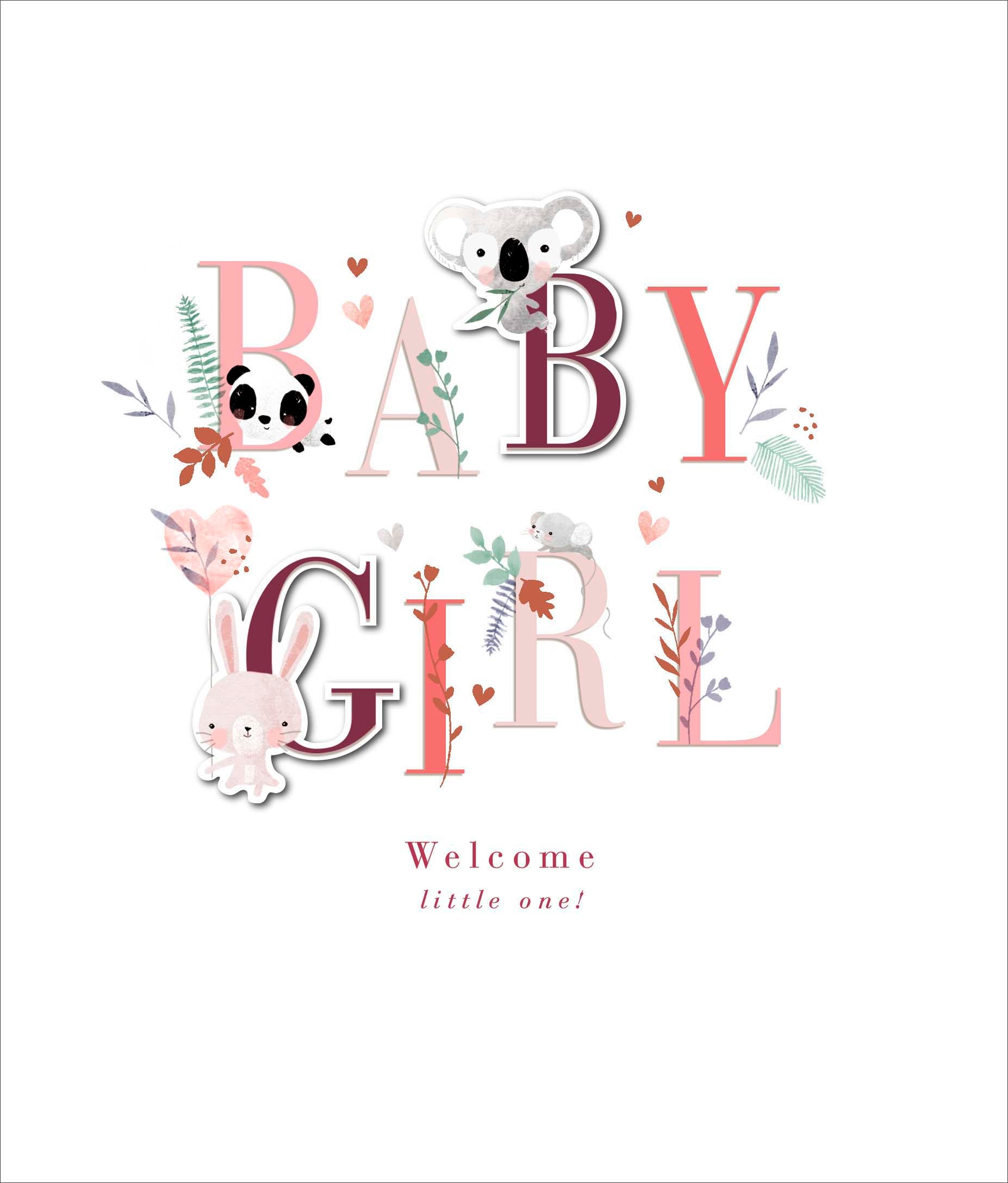 New Baby Card - Girl