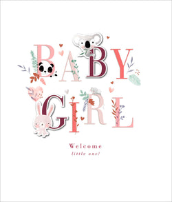 New Baby Card - Girl