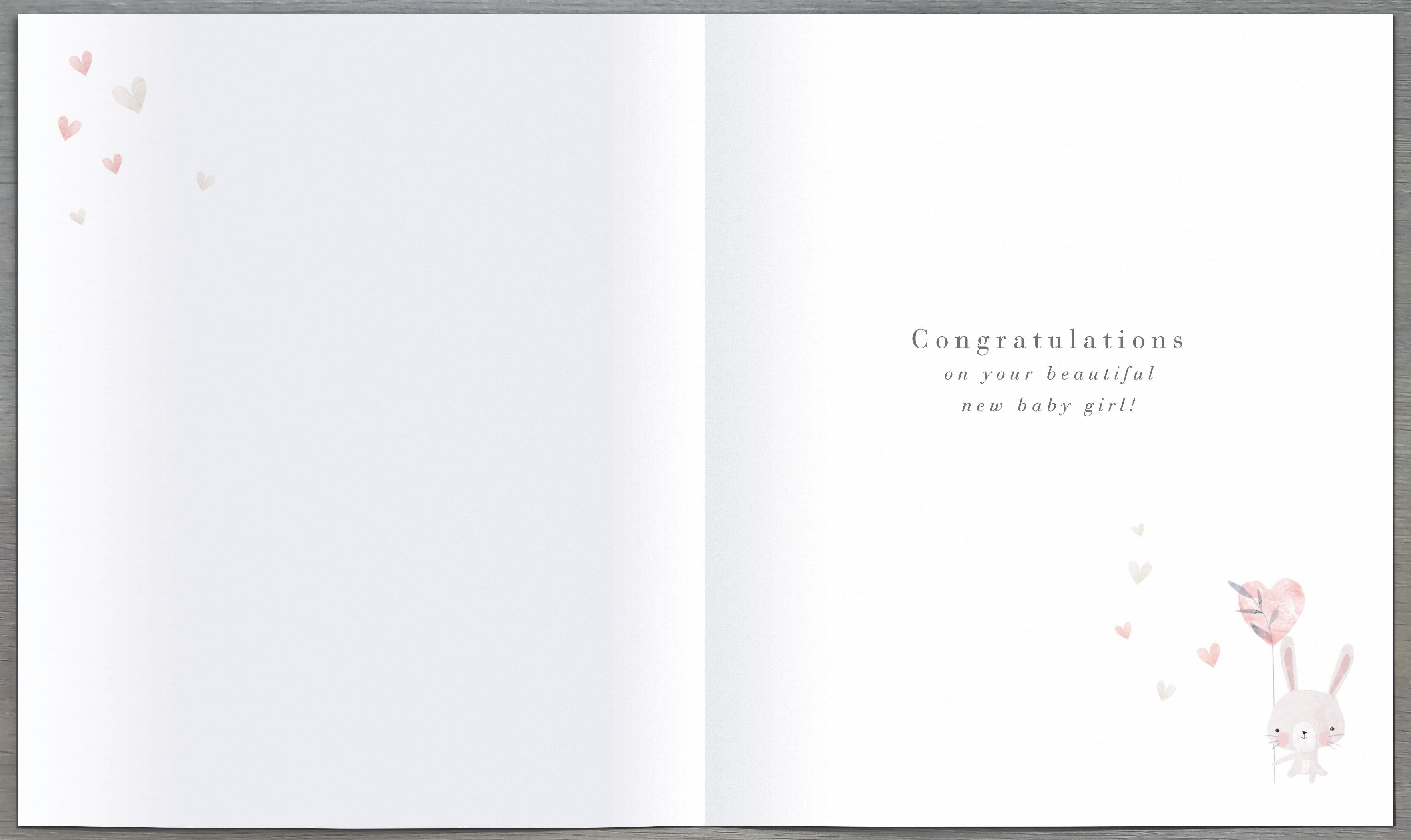 New Baby Card - Girl