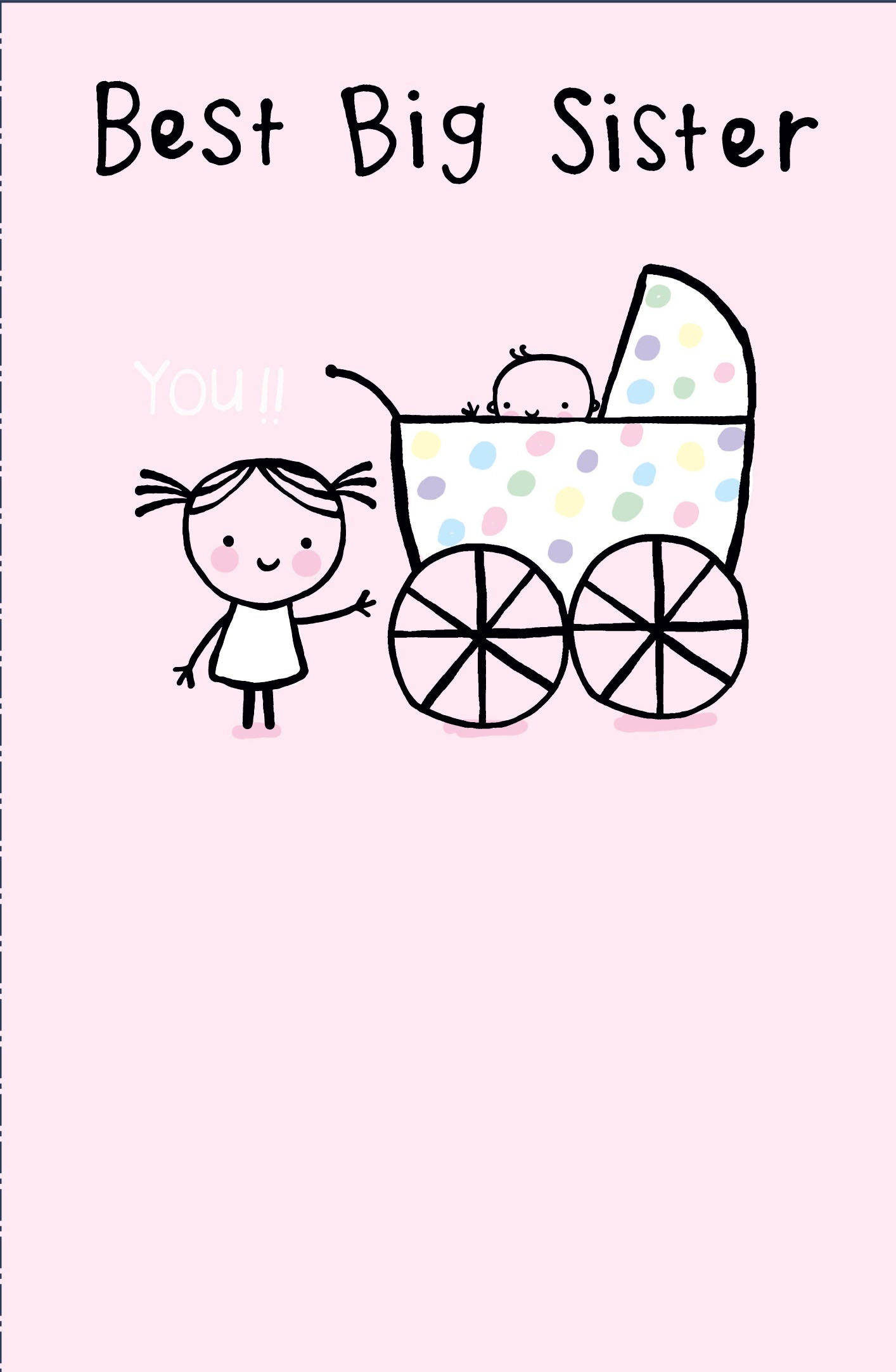 New Baby Card - Girl