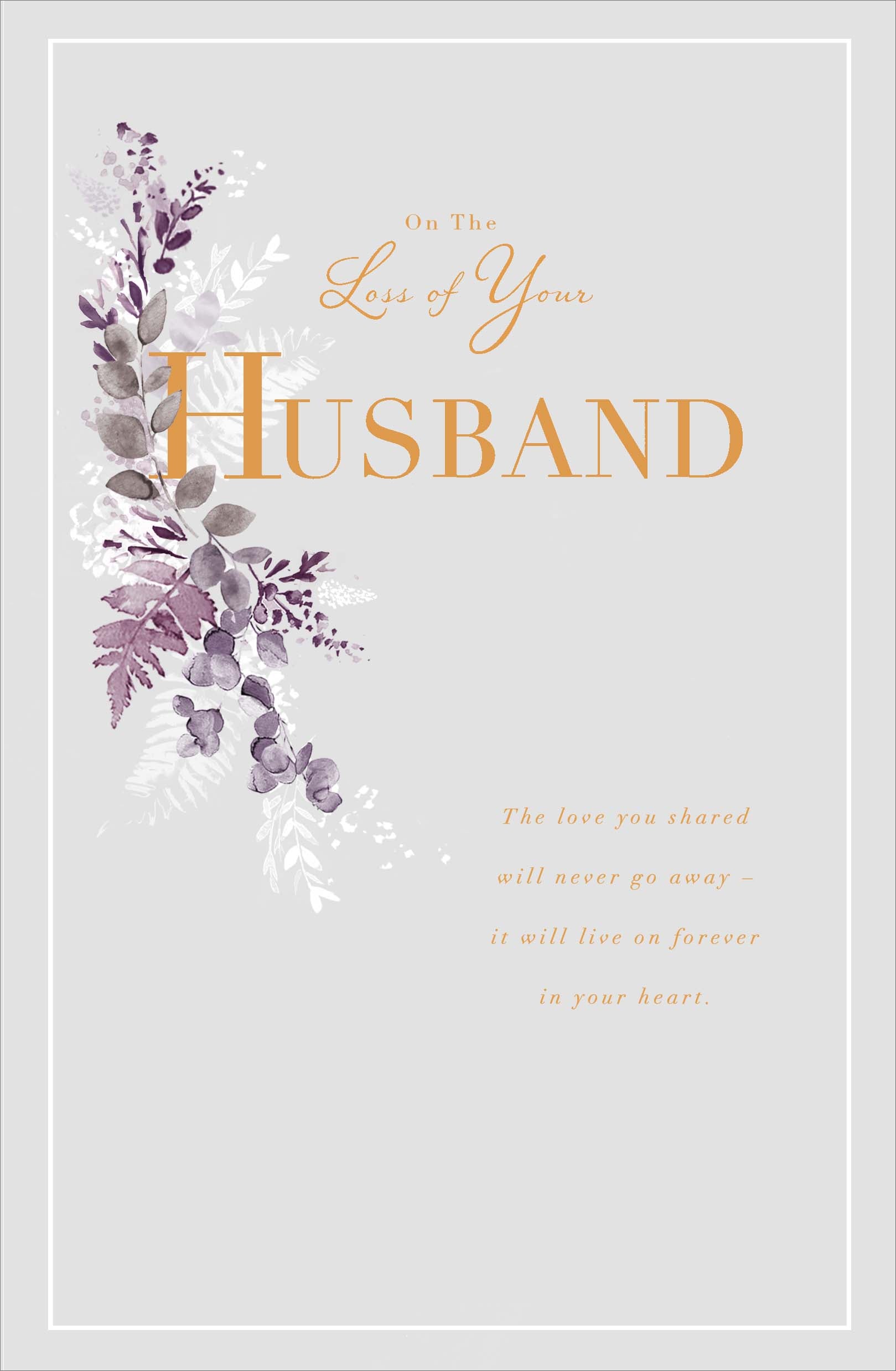 Sympathy Card - Husband