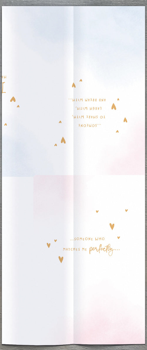 Husband Valentines Day Card - Photo Frame Couple Mountain Over Lake