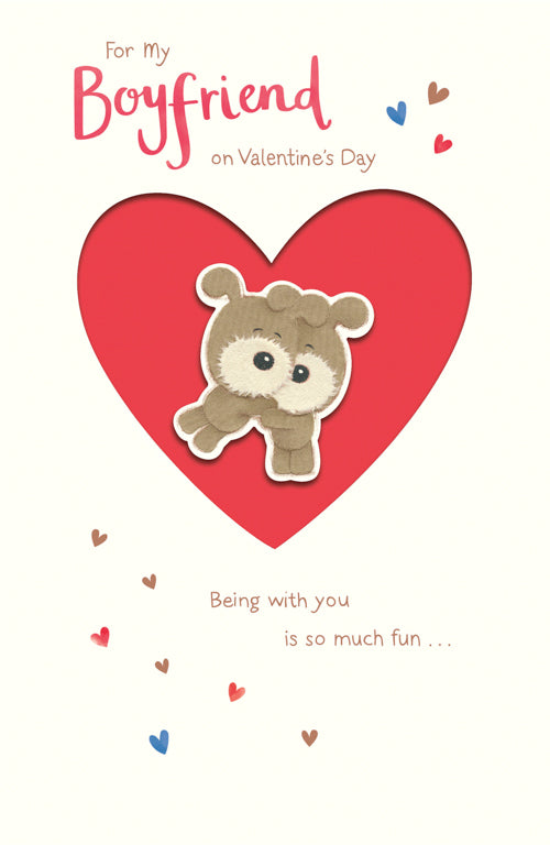 Boyfriend Valentines Day Card - Much Fun Flying Bears