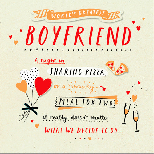 Boyfriend Valentines Day Card - Decide To Do Swanky