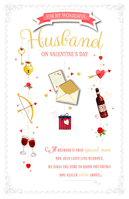 Husband Valentines Day Card - Care Live Without Take Time
