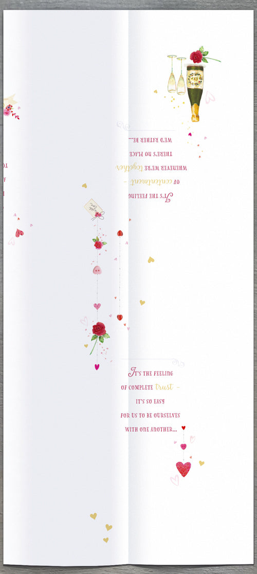 One I Love Valentines Day Card - Our Love Is The Best Feeling