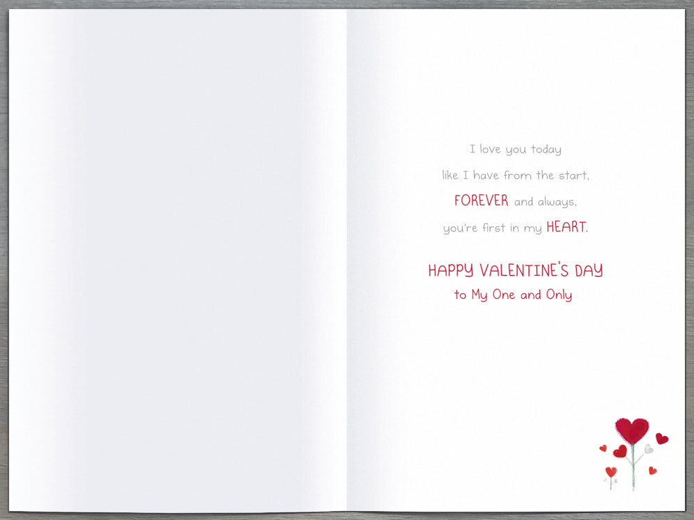 Wife Valentines Day Card - Smile Joy Every Day Elephant Couple
