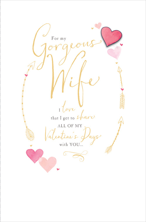 Wife Valentines Day Card - All Of My Share Love