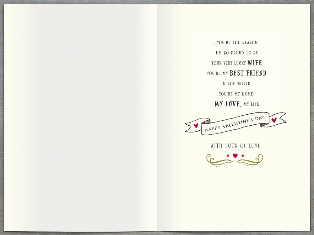 Husband Valentines Day Card - Makes Say Things Good Morning