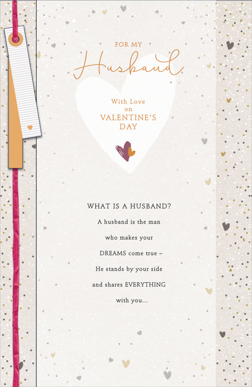 Husband Valentines Day Card - Dreams Come True Everything With You