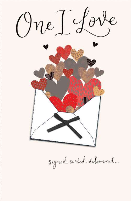 One I Love Valentines Day Card - Signed Sealed Delivered
