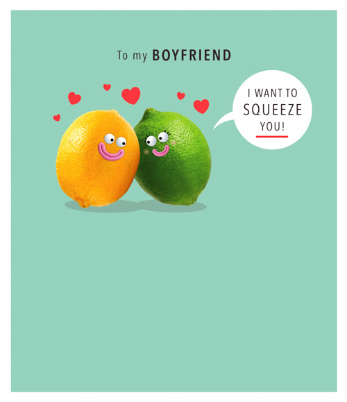 Boyfriend Valentines Day Card - Squeeze You Want