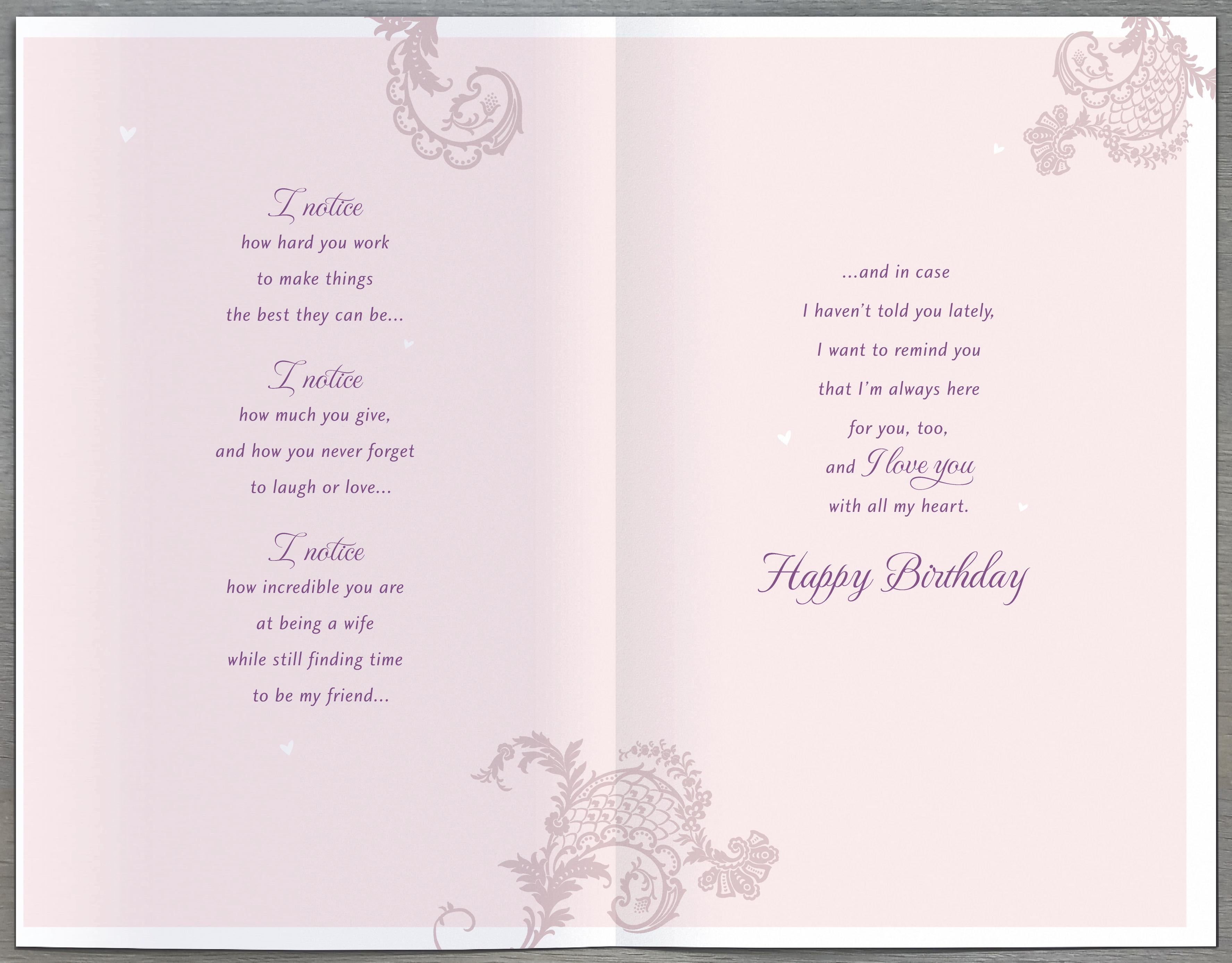 Birthday Card - Wife