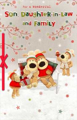 Son Daughter In Law And Family Christmas Card