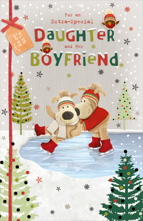 Special Daughter And Boyfriend Christmas Card